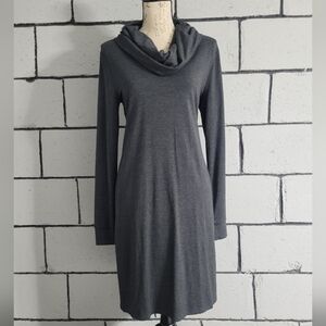 3/$60 NWT- WHITE HOUSE BLACK MARKET Gray Cowl Neck Dress Sz M